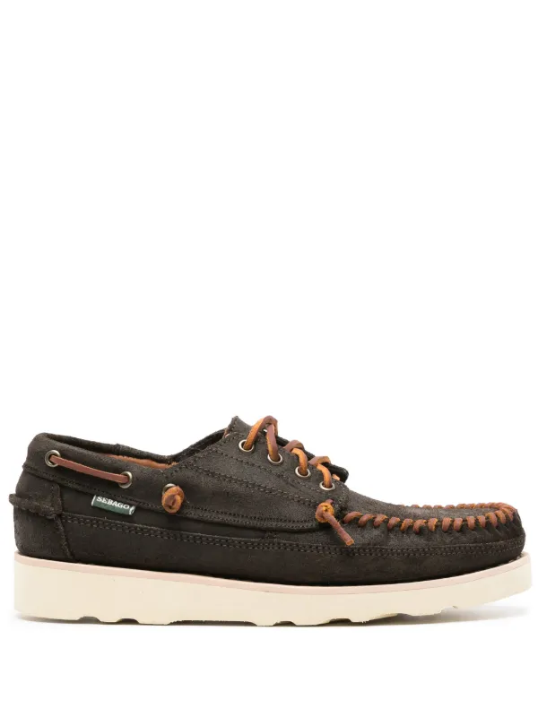 Sebago Keuka Leather Loafers Brown FARFETCH CA