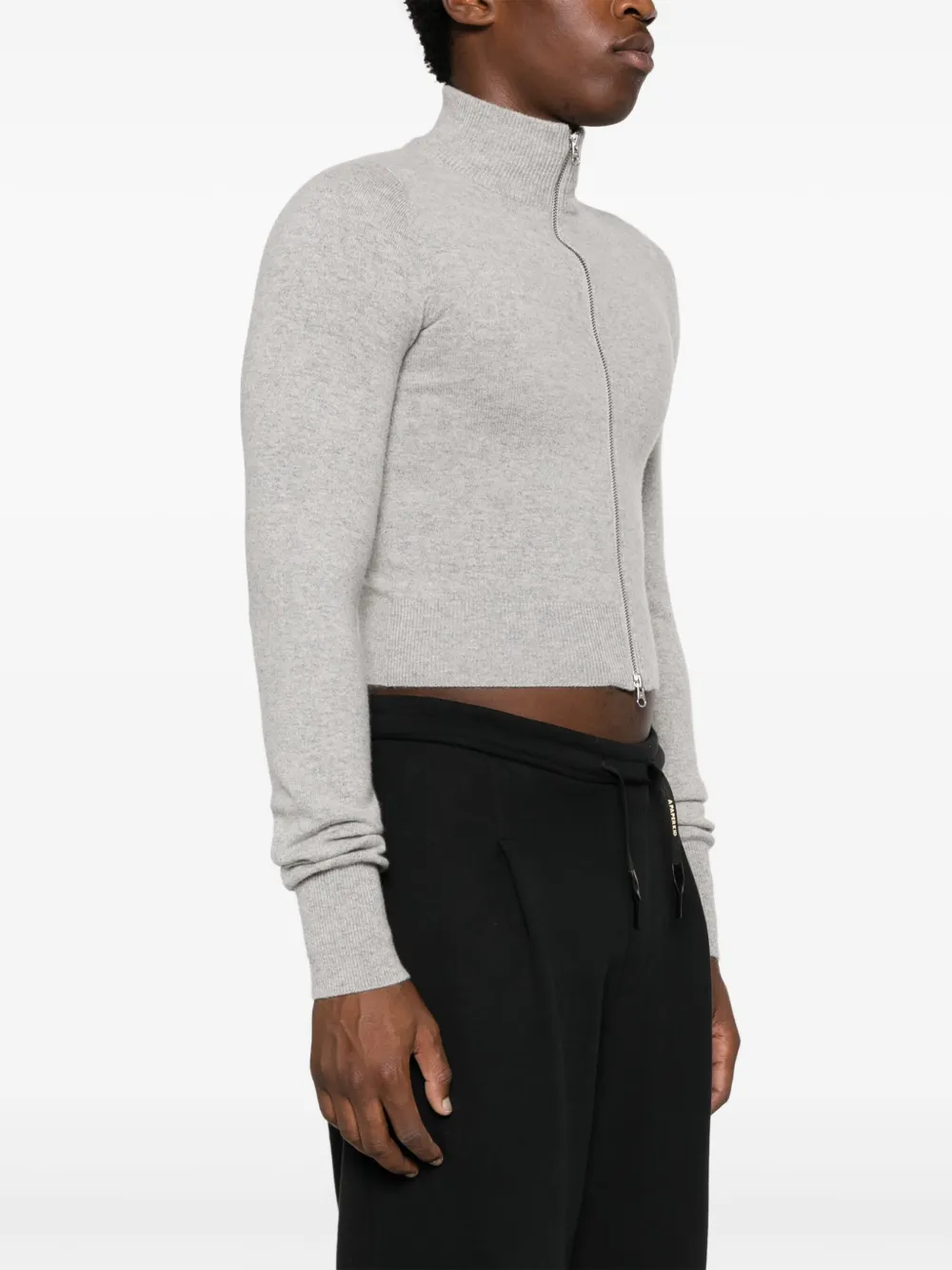 Extreme Cashmere N°302 Lemon Cashmere-blend Cardigan In Grau