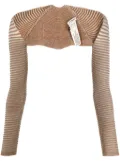 Isa Boulder Pupa ribbed sleeves - Neutrals