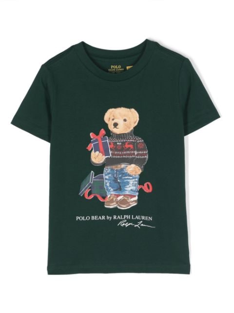 Polo Bear-motif cotton T-shirt