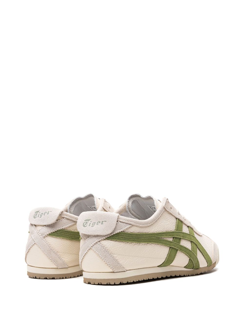 Shop Onitsuka Tiger Mexico 66™ Vintage "birch/green" Sneakers In White