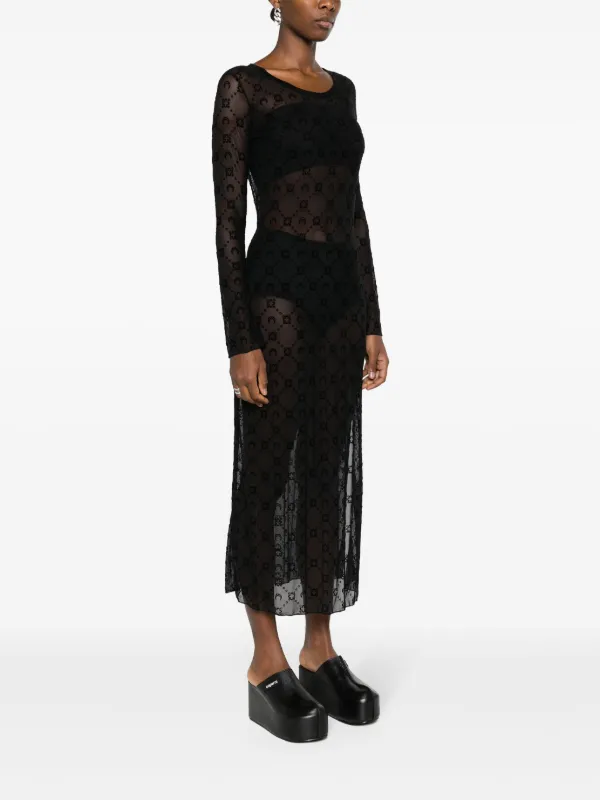 VIP【関税送料無料】希少 MARINE SERRE BLACK DRESS Marine Serre Moonogram Mesh Dress | Black | FARFETCH