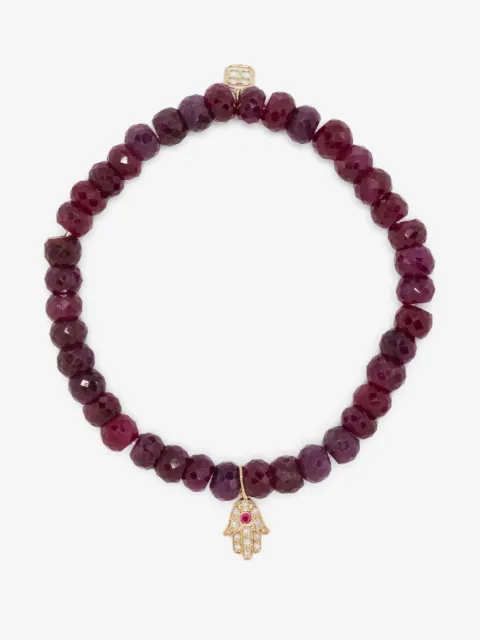 Sydney Evan 14kt Hamsa Gelbgoldarmband