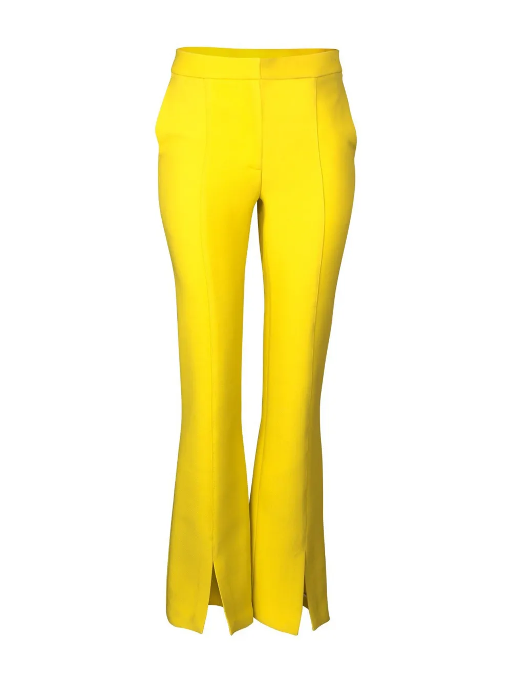 Adam Lippes Louisa straight-leg trousers Geel