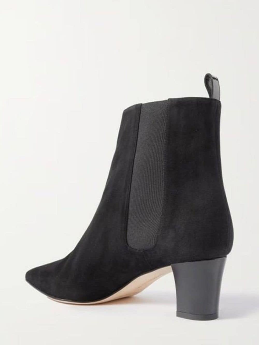 Shop Manolo Blahnik 50mm Suede Ankle Boots In Schwarz