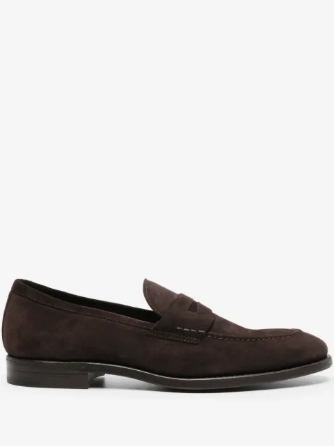 Henderson Baracco almond-toe suede loafers