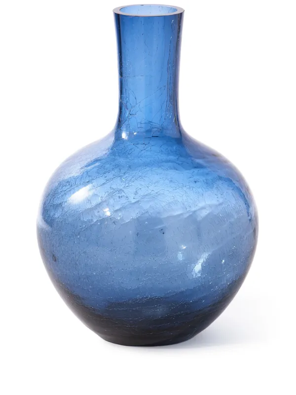 POLSPOTTEN Large Ball Body Glass Vase | Blue