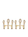 Sydney Evan 14kt gold Eye Triple Bar diamond earrings