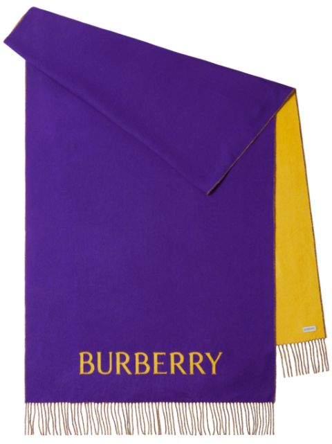 Burberry rose-print cashmere scarf Men