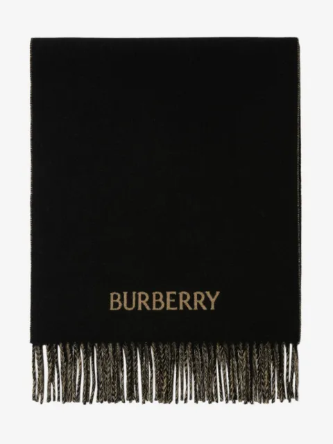Burberry EKD two-tone cashmere scarf