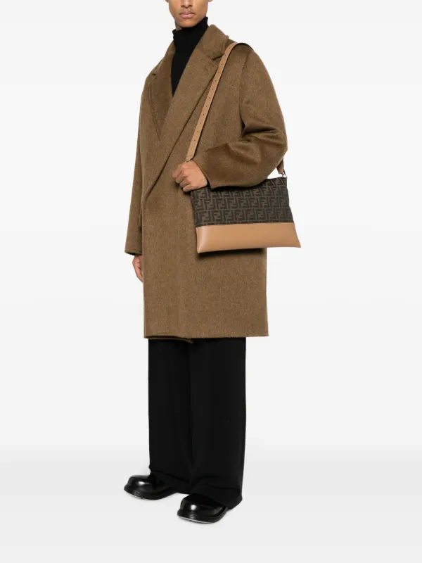 【FENDI】FF CLUTCH BAG FENDI FF-jacquard Clutch Bag | Brown | FARFETCH