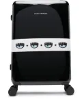 Chiara Ferragni Eyelike-motif rolling luggage - Black