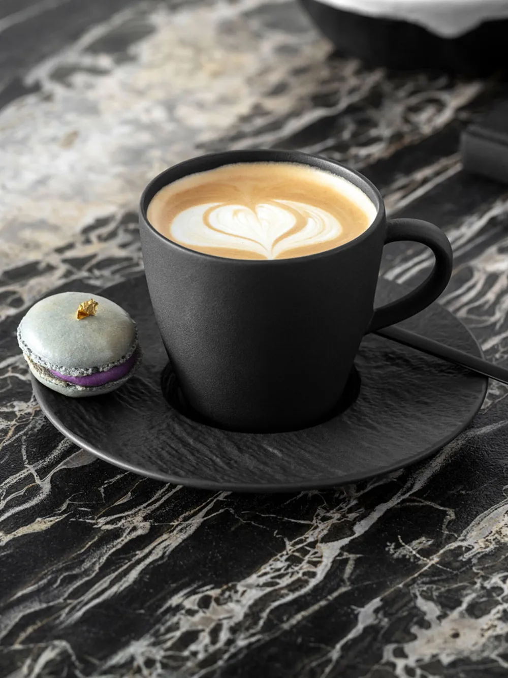 Villeroy & Boch Manufacture Rock Expresso Cups (set Of Six) In Black