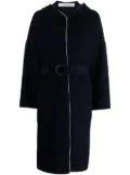 Philosophy Di Lorenzo Serafini hooded belted wool coat - Blue