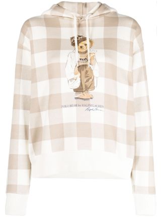 Polo bear womens online hoodie