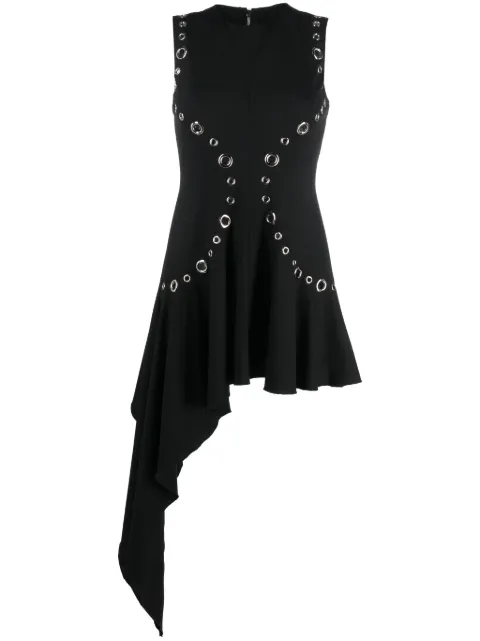 ACT Nº1 eyelet-detailing asymmetric-design dress 