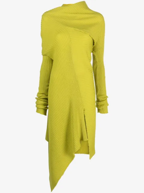 Marques'Almeida draped merino wool midi dress