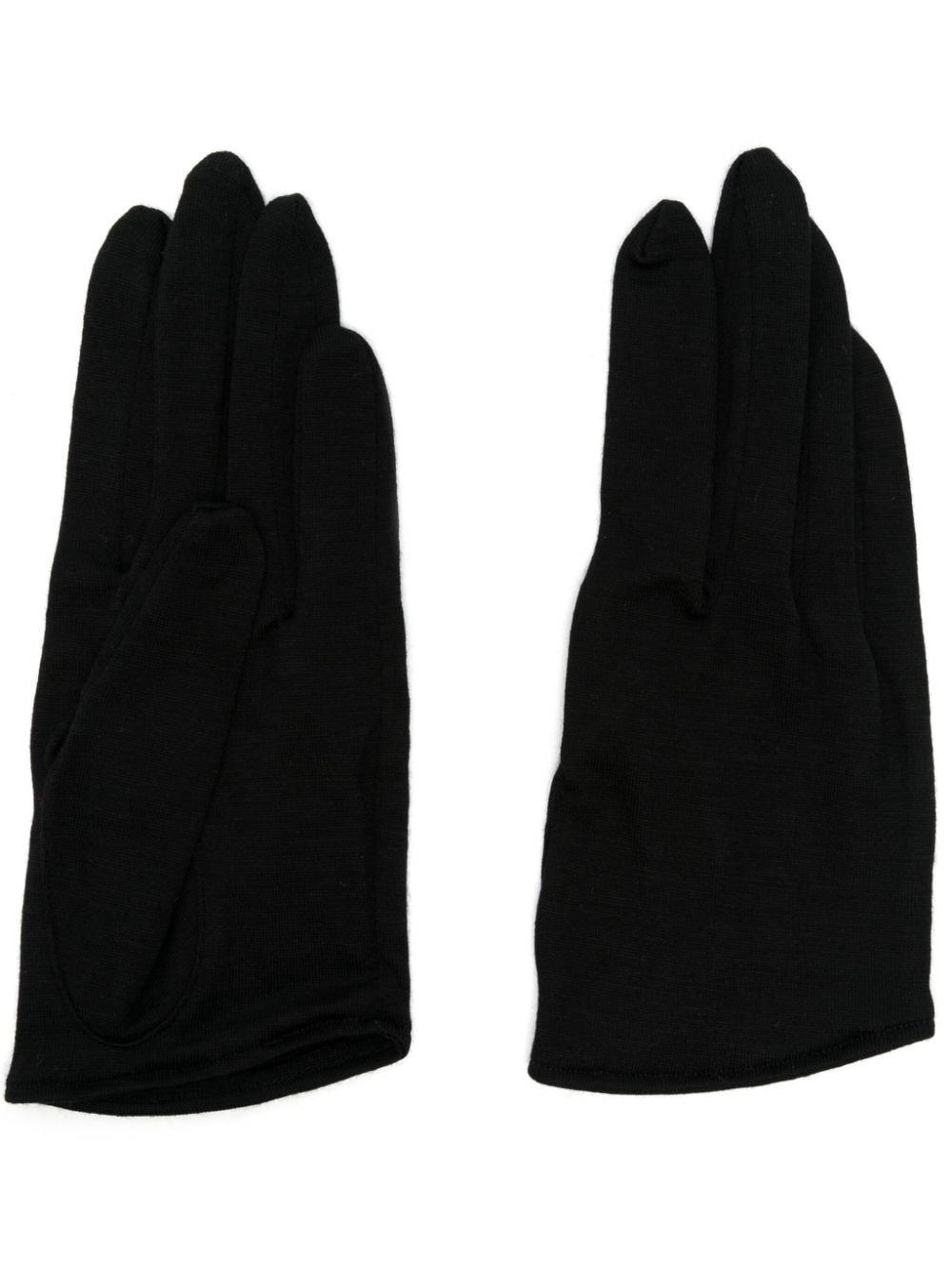 Yohji Yamamoto full-finger wool gloves - Schwarz