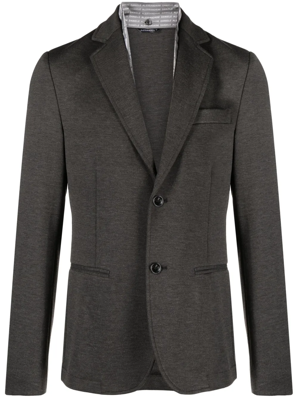 Daniele Alessandrini Peak-lapels Single-breasted Blazer In Grey