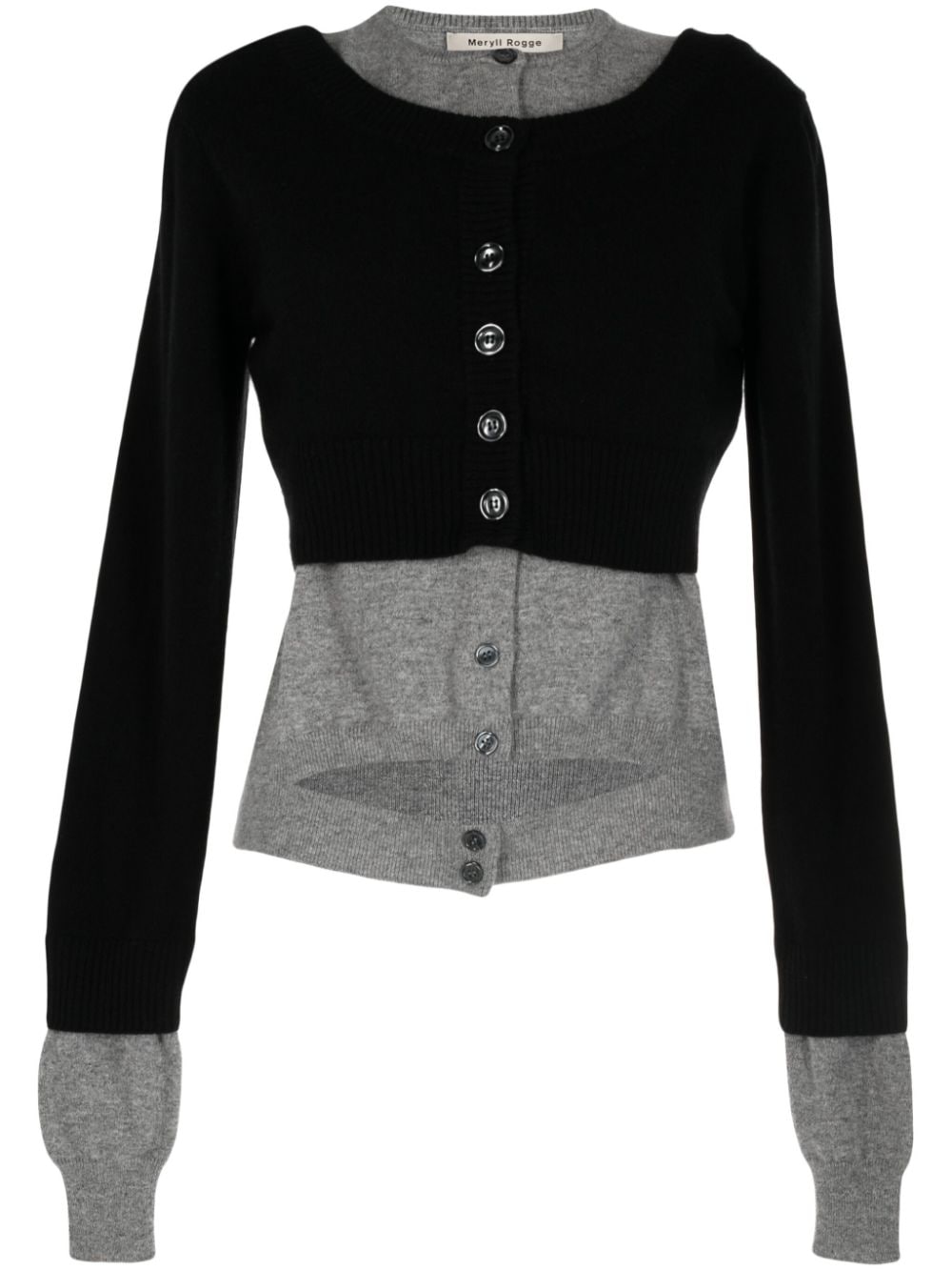 MERYLL ROGGE Layered Cashmere Cardigan - Farfetch