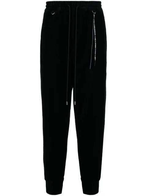 Mastermind World logo-jacquard tapered track pants