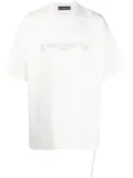 Mastermind World logo-embroidered cotton T-shirt - White