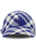 Burberry check-plaid cotton baseball cap - Blue