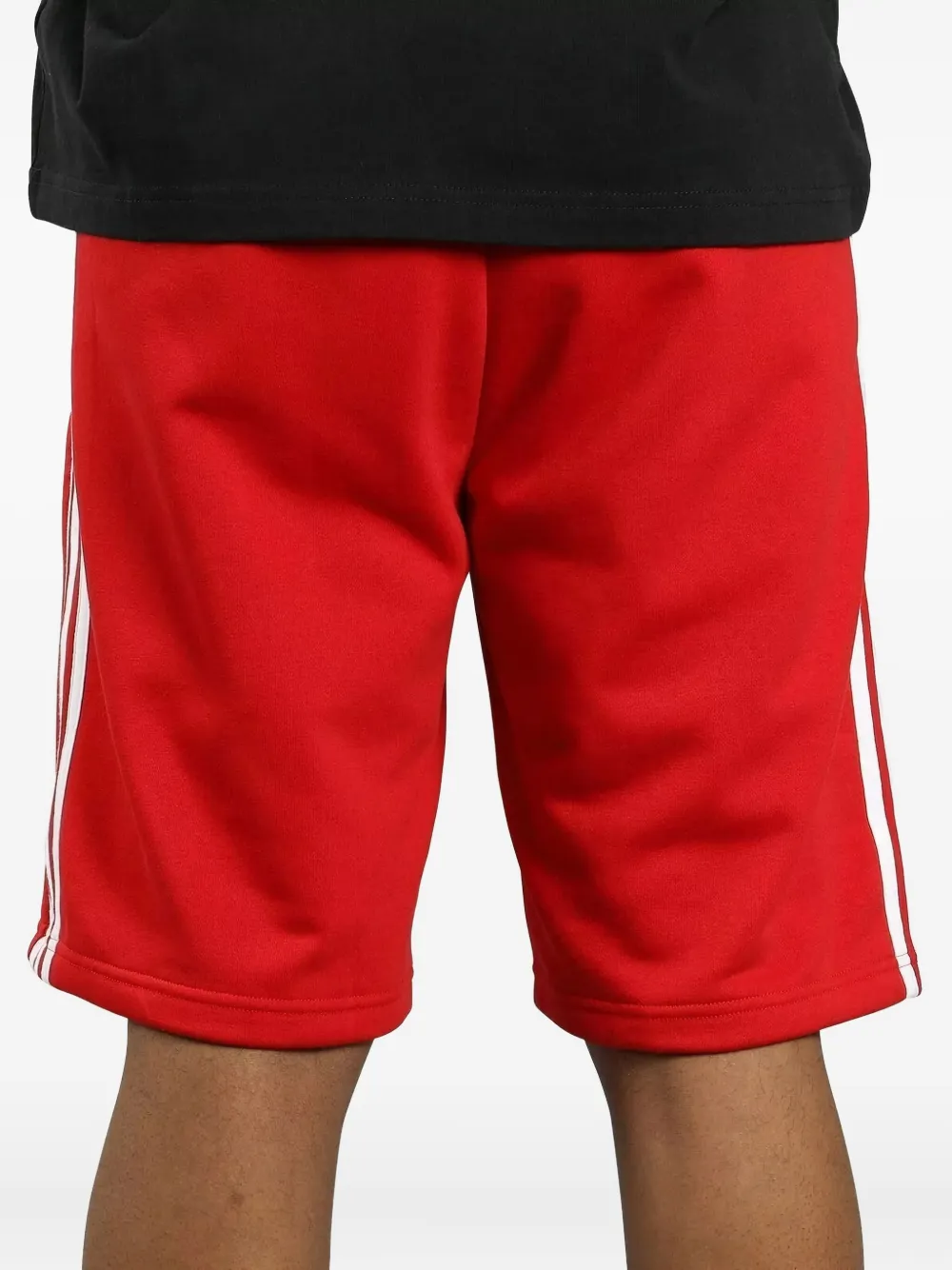 adidas three-stripe trefoil shorts Rood