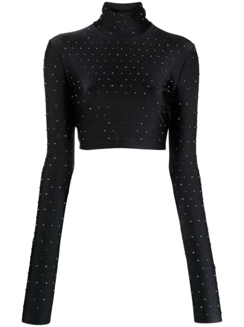 THE ANDAMANE croptop med strass