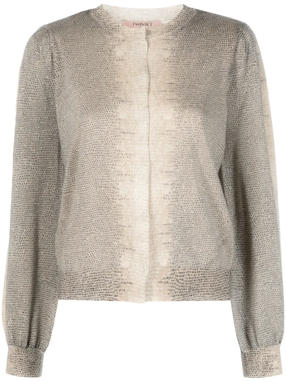TWINSET Vest met logoplakkaat Beige