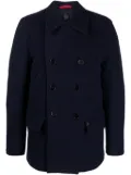 Fay double-breasted wool-blend jacket - Blue