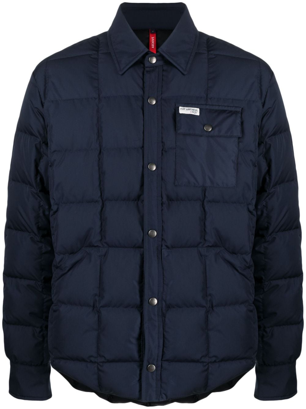 quilted padded shirt jacket