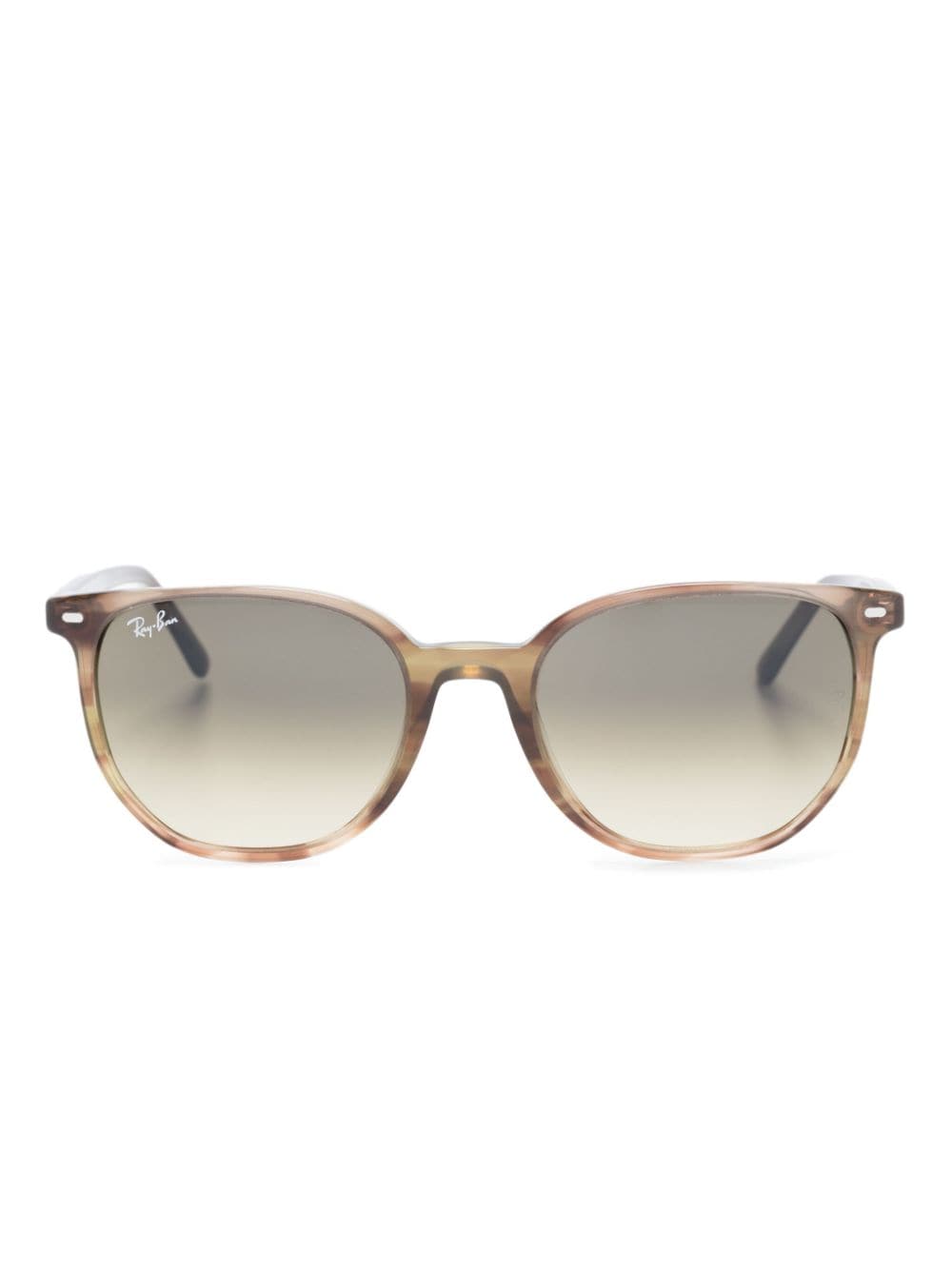 Ray Ban Elliot Geometric-frame Sunglasses In Brown