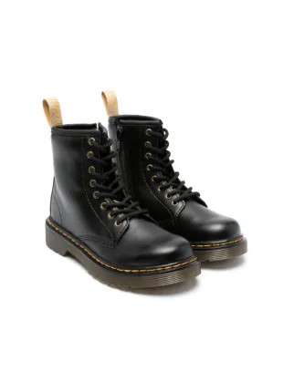 Dr. Martens Kids 1460 smooth-grained Leather Boots | Black