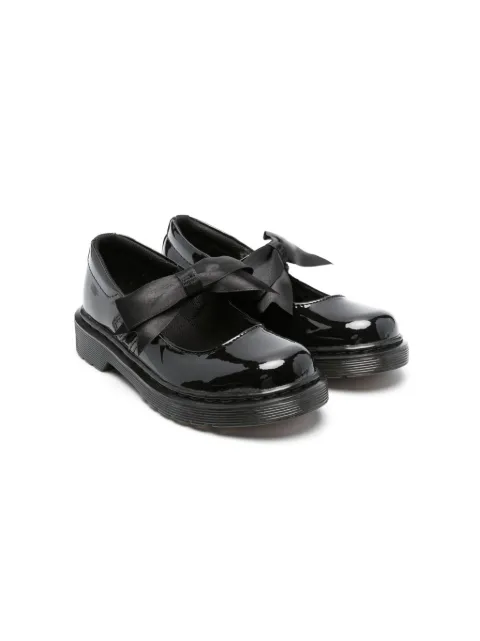 Dr. Martens Kids Maccy patent-leather ballerina shoes