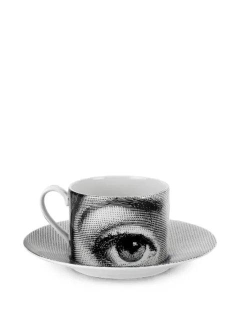 Fornasetti set de taza de té Tema E Variazioni N1