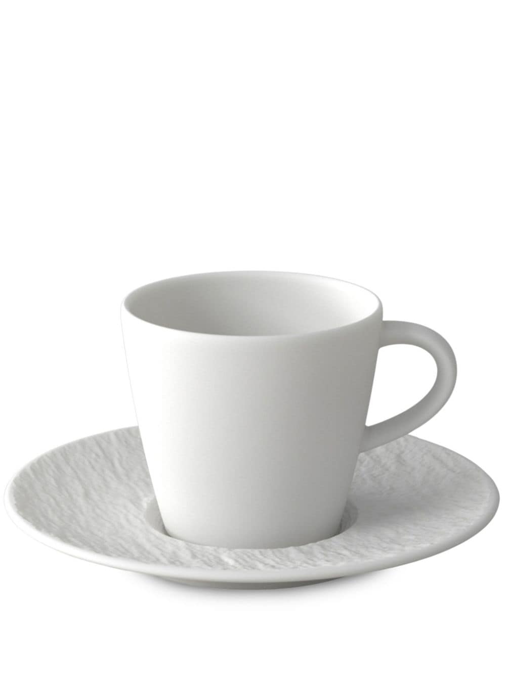Villeroy & Boch Manufacture Rock Expresso Cups (set Of Six) In White