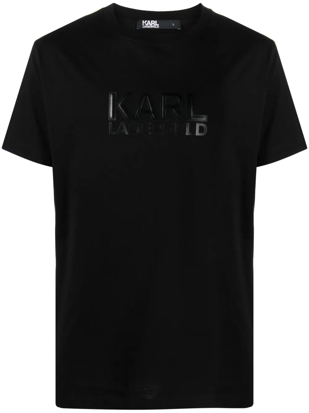 Karl Lagerfeld T-shirt met ronde hals Zwart