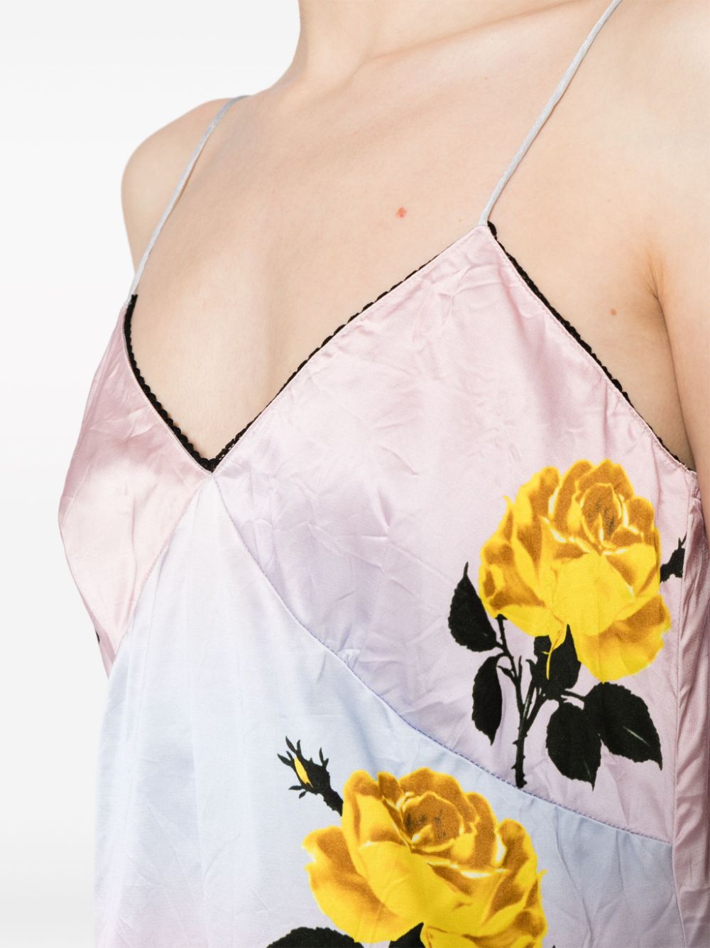Shop Meryll Rogge Floral-print Ombré Tank Top In Multicolour