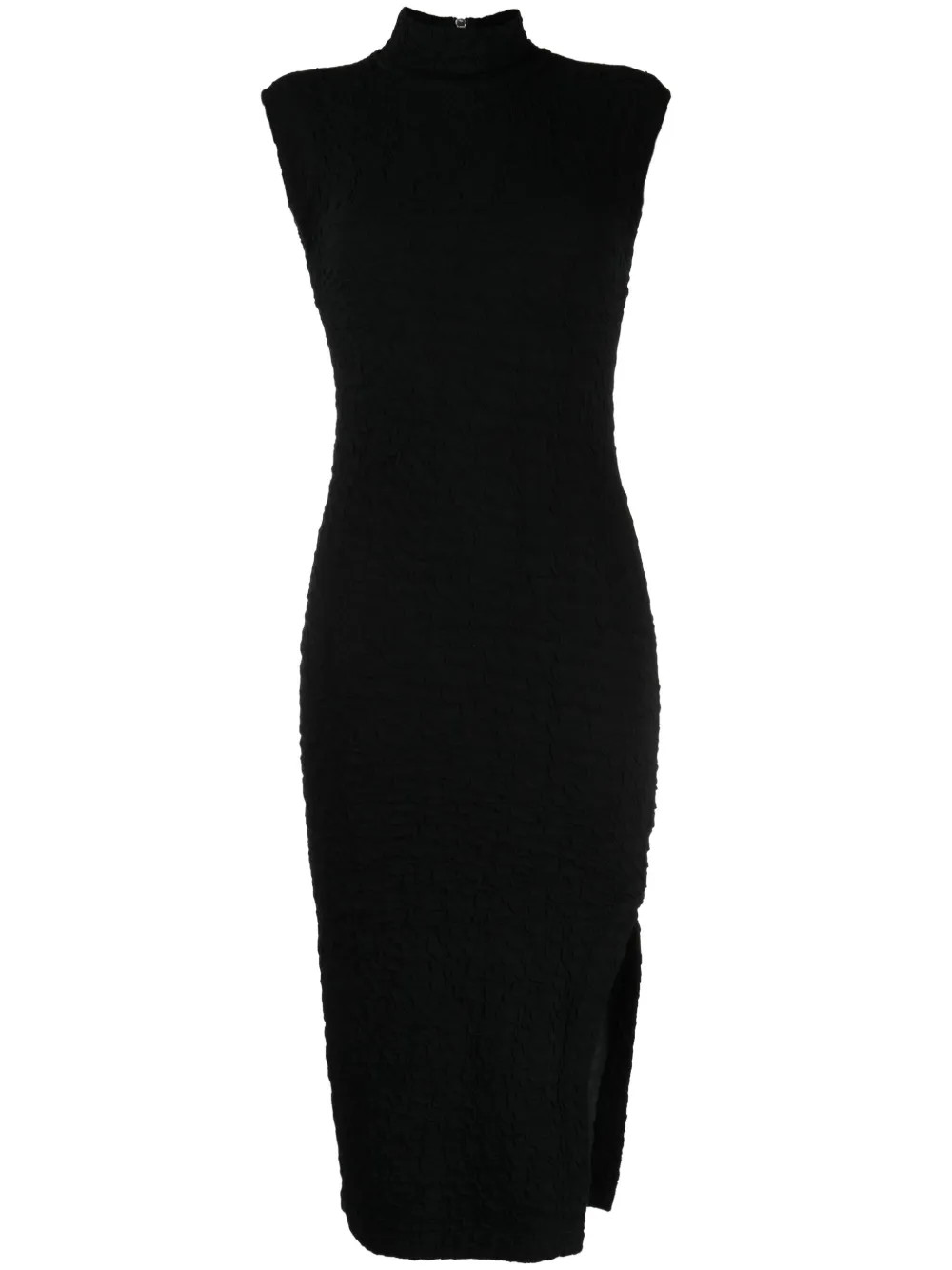 Thom Krom High-neck Midi Dress In Black