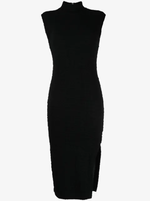 Thom Krom vestido midi con cuello de tortuga