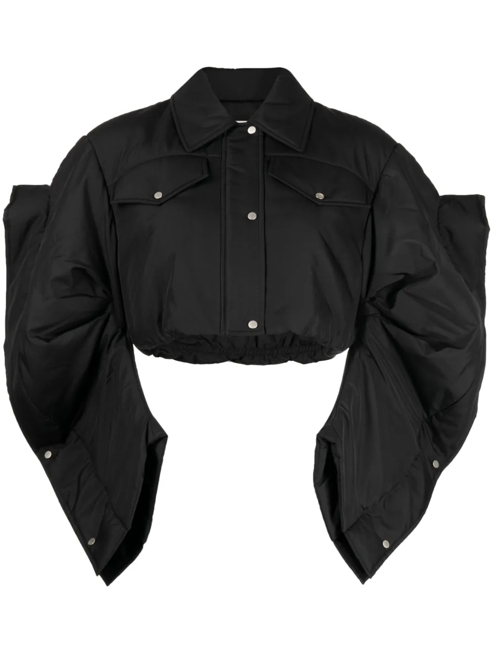 Besfxxk cropped padded jacket | Black | Image 1
