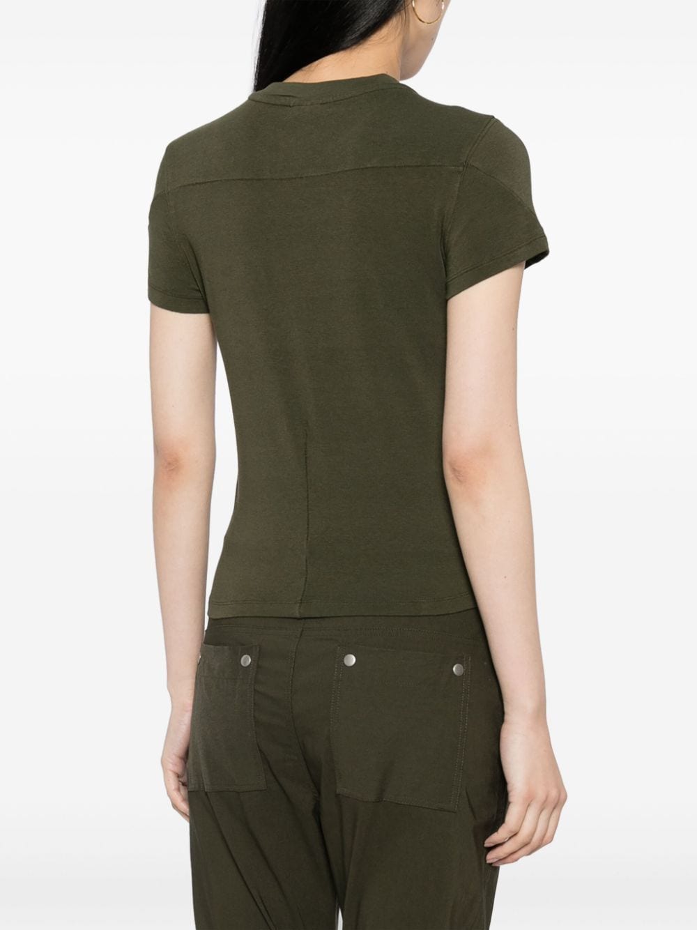 Shop Thom Krom Round-neck Short-sleeves T-shirt In Green