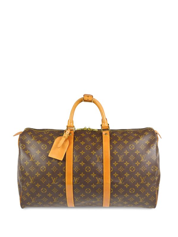 Louis Vuitton 1995 Pre-owned Monogram Keepall 50 Travel Bag - Brown