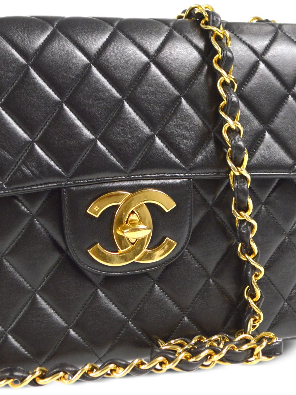 Affordable HOT SALE CHANEL 1995 Jumbo Classic Flap shoulder bag Women