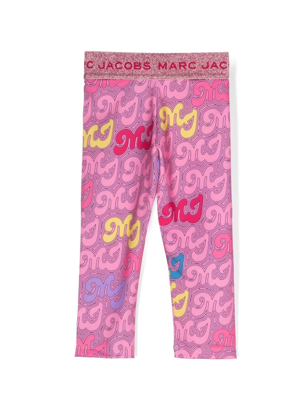 Marc Jacobs Kids Slim-fit legging met logoprint - Roze