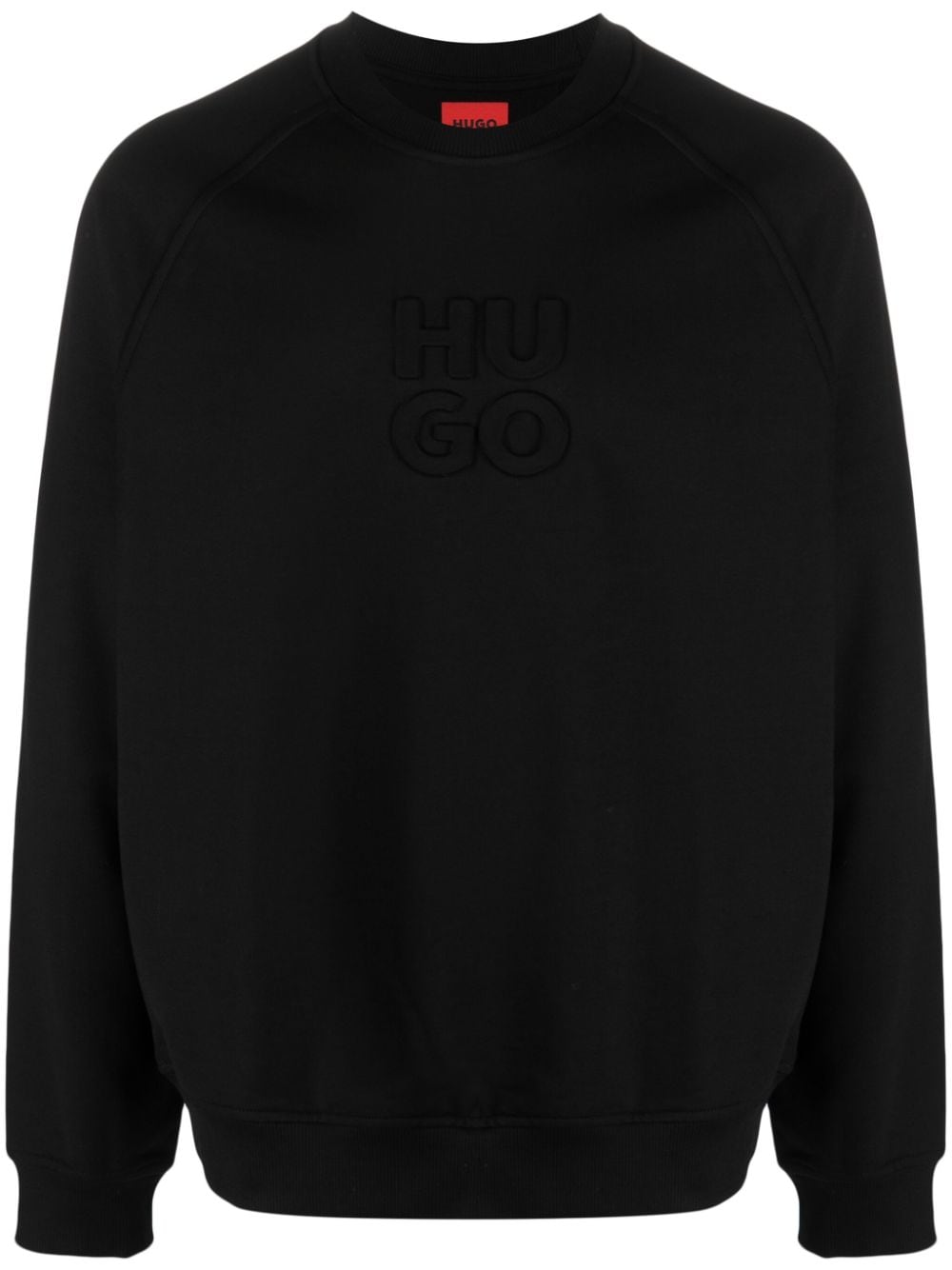 BOSS logo-appliqué cotton sweatshirt - Nero