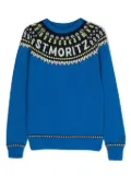 MC2 Saint Barth Kids St. Moritz Fair Isle jumper - Blue
