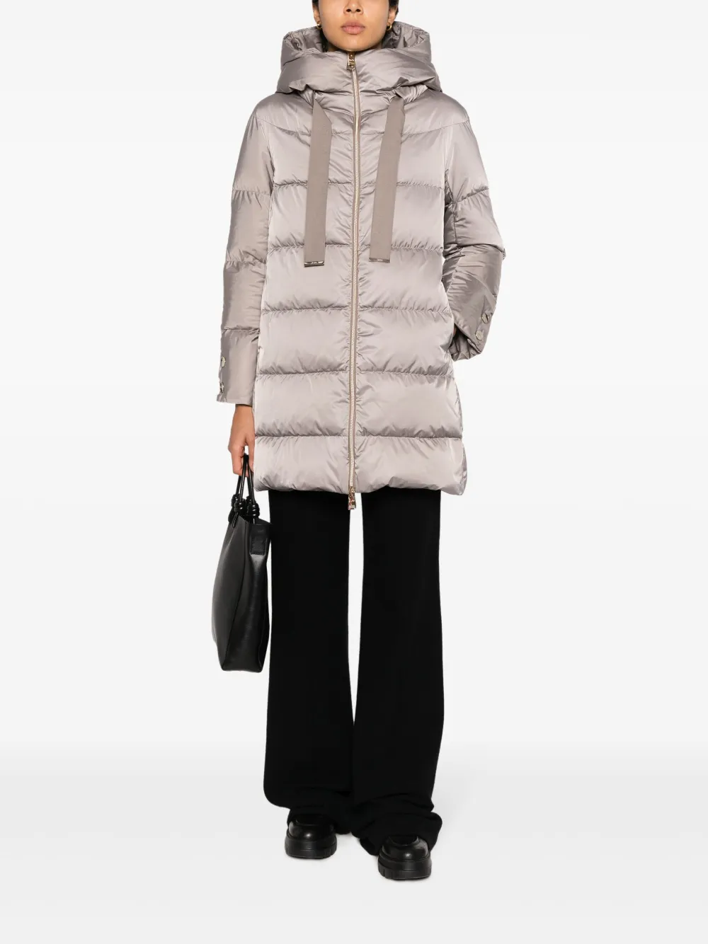 Herno drawstring padded jacket - Grijs