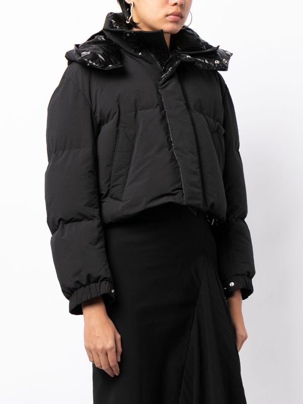 Sacai detachable-hood Cropped Puffer Jacket - Farfetch